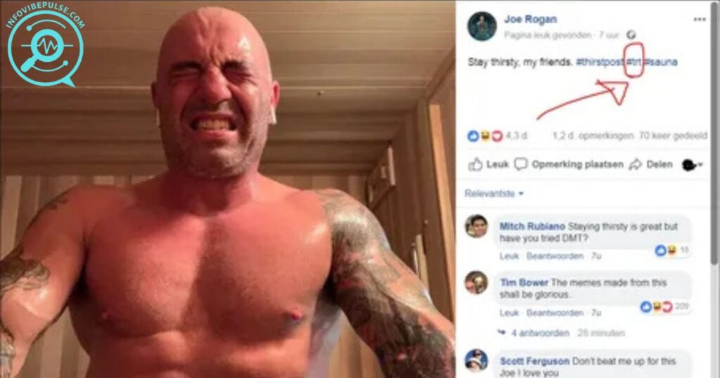 Joe Rogan discussing controversial topics on his podcast