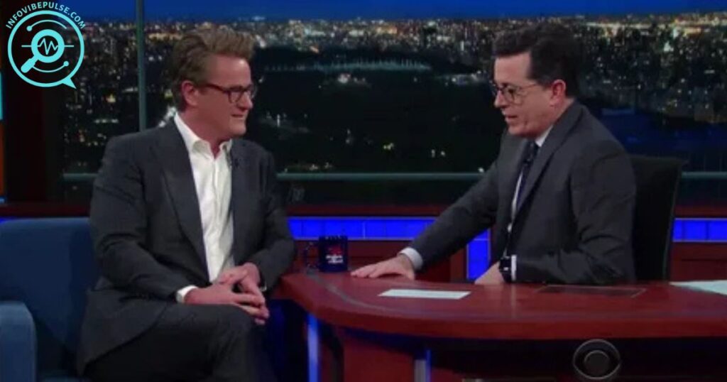 Joe Scarborough interviewed by Stephen Colbert on The Late Show, discussing career highlights