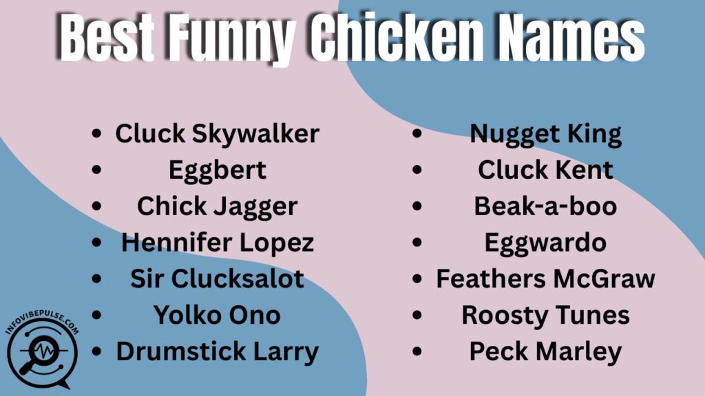 Best funny chicken names that bring humor, charm, and personality to flocks.