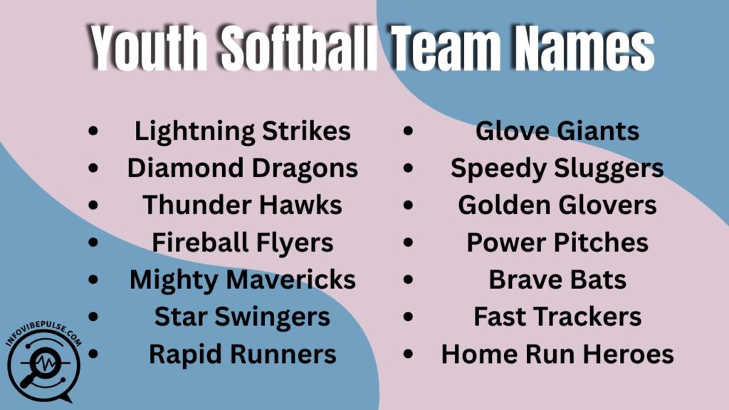 Fun and creative youth softball team names for kids’ teams and leagues